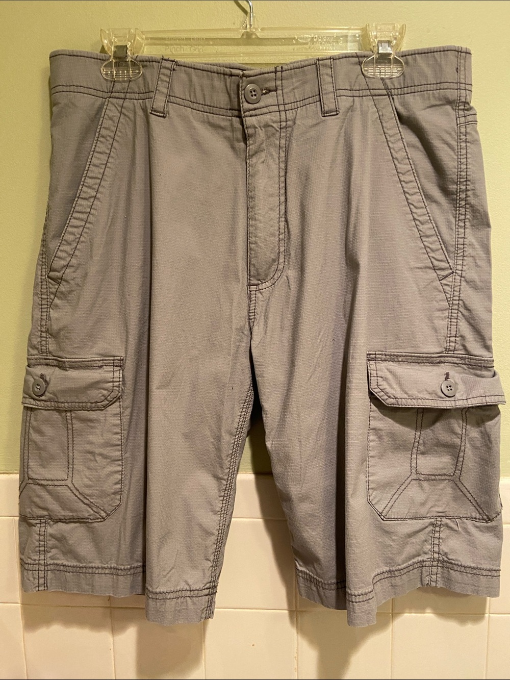 💙Wearfirst Men's Cargo Shorts Gray Size 34
